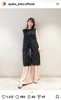 加藤綾子（@ayako_kato.official）さんのインスタグラムより