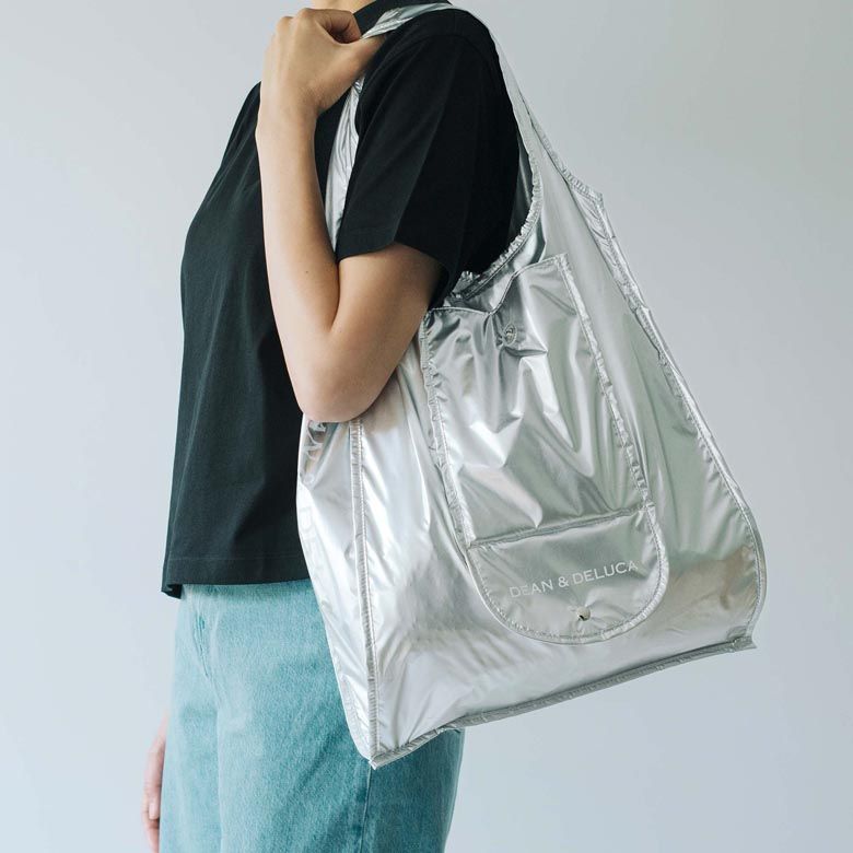 DEAN & DELUCA　エコバッグ シルバー 新品未開封 2個セット 6月2日発売【ディーンアンドデルーカ】数量限定で人気エコバッグに