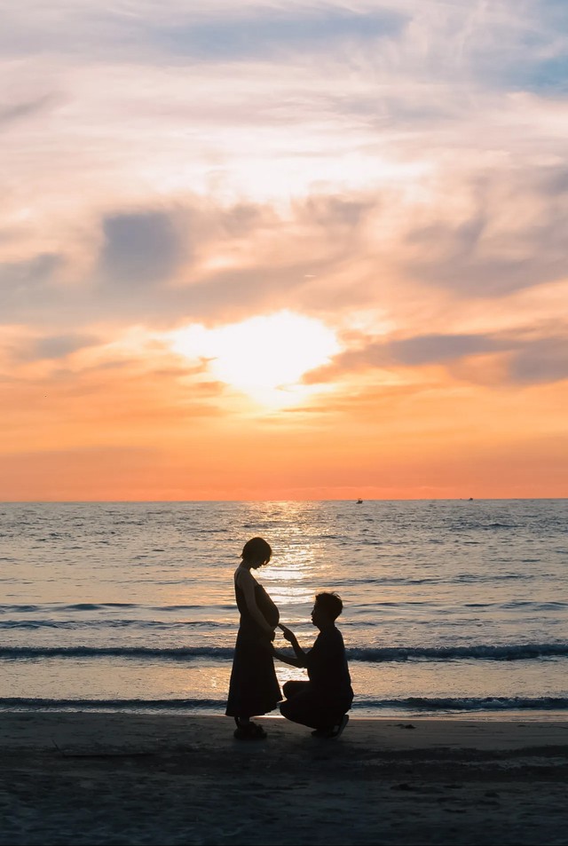 nagahinaさんが撮影した娘のマタニティフォト／nagahinaさん（@nagahina）提供