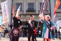 かなりの長い行列ができていた中津駅の「特製宇佐の神そば」は特別賞を受賞
