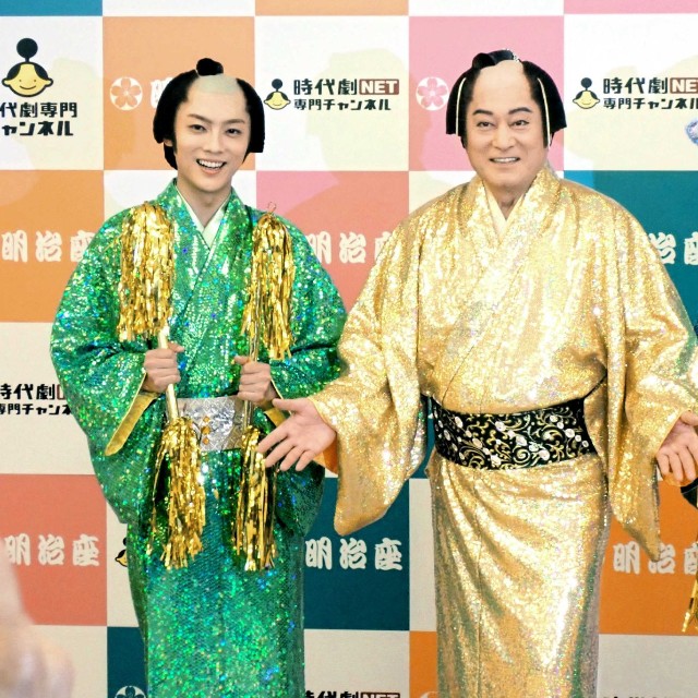 （左から）辰巳ゆうと、松平健、コロッケ＝2026年
