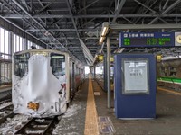 運転席側。旭川駅からは石狩沼田行き普通列車に。今春廃止される留萠本線に乗車したとのこと（鉄道旅行備忘録さん提供）