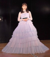 　卒業公演を終えた横山由依（撮影・三好信也）