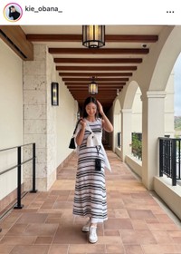 尾花貴絵インスタグラム(@kie_obana_)より