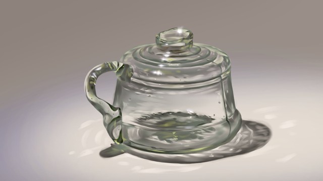 こちらも透明感と光の入り方が美しいイラスト（提供：Naoya Ohtaniさん）