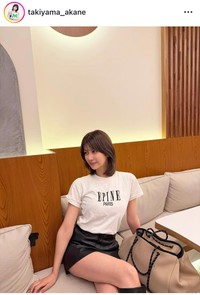 瀧山あかねアナのインスタグラム＠takiyama_akaneより