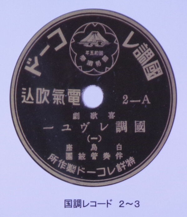 国勢調査の仕組みが分かる滑稽なコントを収めた「国調レコード」のラベル