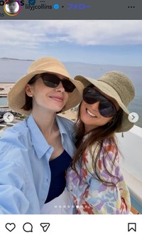 リリー・コリンズのインスタグラム＠lilyjcollinsより