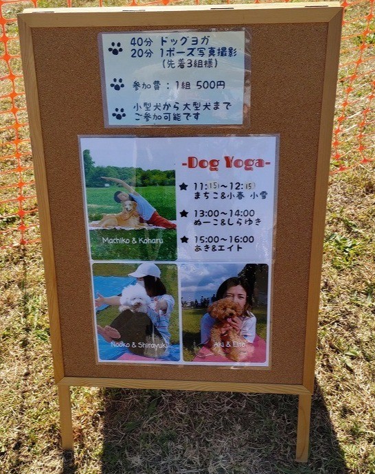 ドッグヨガ教室の案内