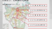 駅の候補地 提供:高松市