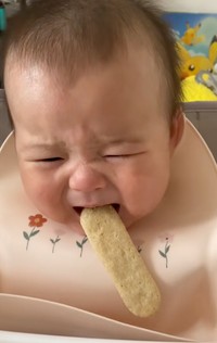 なかなか食べられないよ〜（泣）！（提供：@cheese99525さん）
