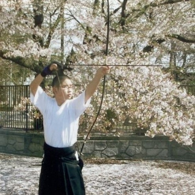 弓道に熱中した中1の頃