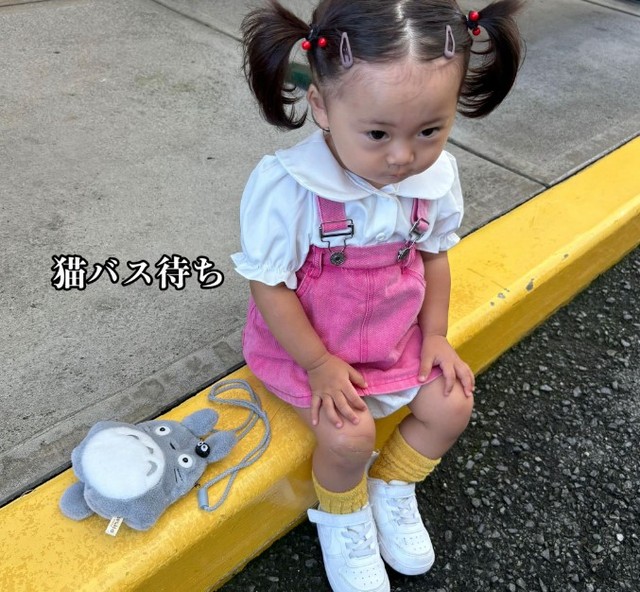 まるで猫バスを待つメイちゃん…！（提供：＠0216sjhさん）