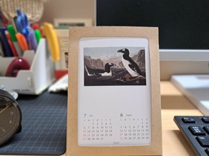 みすず書房では、毎年カレンダーをつくっています。今年のテーマは「いなくなった鳥たち」