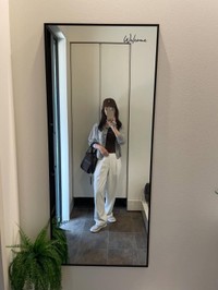 UNIQLOのタックワイドパンツを愛用／アンさん(@an_stagram2023)提供