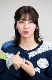 田中友梨奈アナウンサー（撮影・坂部 計介）