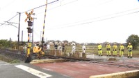 事故の現場　香川・多度津町