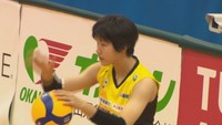 春高バレーで準優勝した大阪国際滝井高校のエースで、シーガルズに内定している中本選手