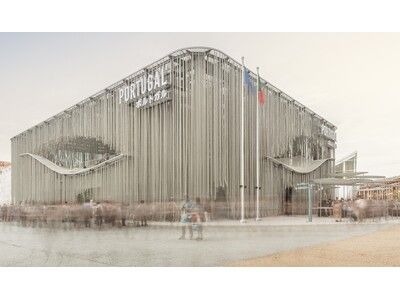 大阪・関西万博ポルトガル館で使用されたリサイクル漁網ロープを