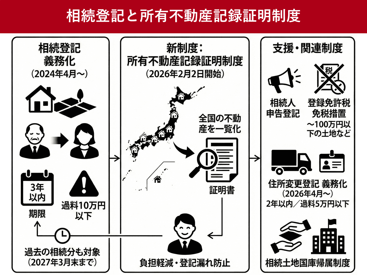 相続登記とは　2026年2月2日から所有不動産記録証明制度が開始