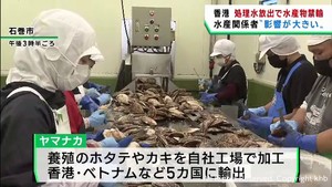 処理水放出で香港が宮城県など１０都県の海産物輸入禁止を表明