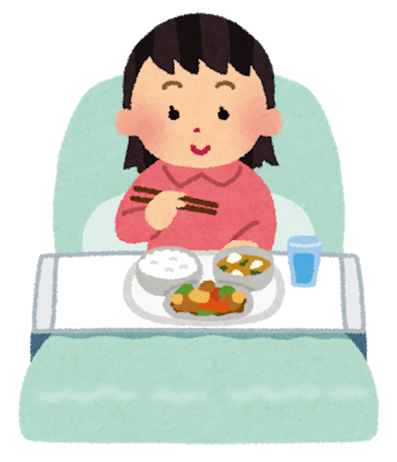 「入院すると、病院のごはんってほんとに大事」というコメントも