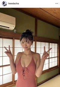 「blt graph.vol.112」（東京ニュース通信社）に登場した蒔埜ひなのオフショット　本人のインスタグラム（@heedacha）より＝2025年10月15日投稿