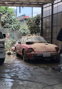 ２０１８年７月の西日本豪雨で水没した直後のフェアレディＺ
