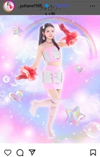 山﨑夢羽のインスタグラム＠_yuhane1105_より