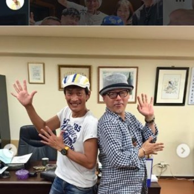 10年前の姿、真っ黒な杉田あきひろ（左）と田代まさし＝杉田あきひろのインスタグラム＠akihirosugita_akihirovoiceより