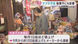 中東情勢によるナフサ不足の影響　駄菓子や納豆にも