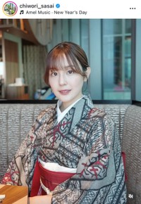 笹井千織インスタグラム(@chiwori_sasai)より
