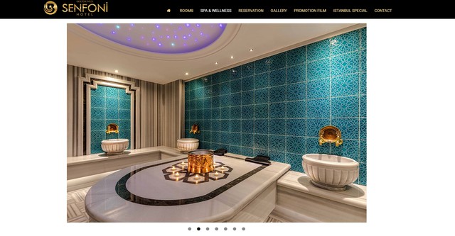 マッサージを受ける石のベッド（ベートーベン センフォニ ホテルHPから）