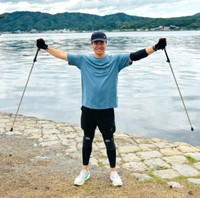目指すはホノルルマラソン（上野遥介さん提供）