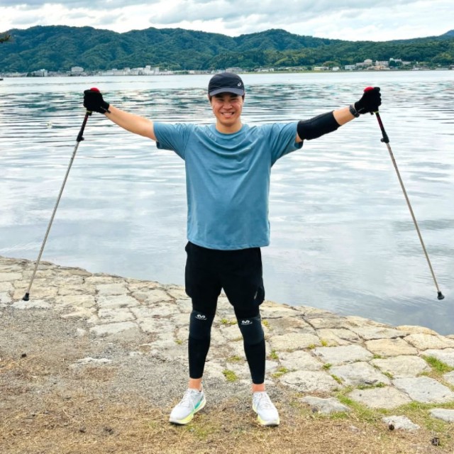 目指すはホノルルマラソン（上野遥介さん提供）