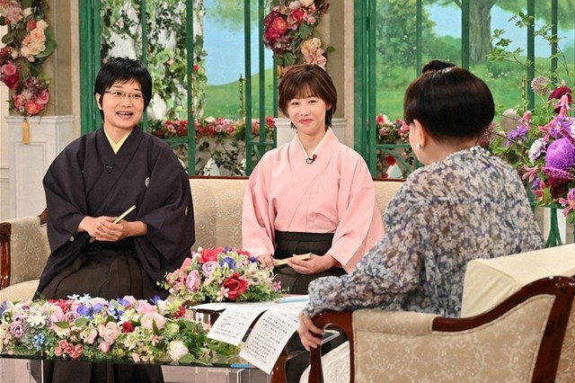 ともに真打の女性落語家、立川小春志さん（左）と蝶花楼桃花さん