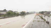 事故があった国道　東かがわ市西村
