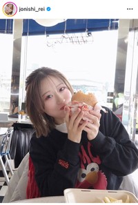 上西怜インスタグラム＠jonishi_reiより