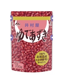 リニューアルする「北海道パウチゆであずき200g」（井村屋提供）