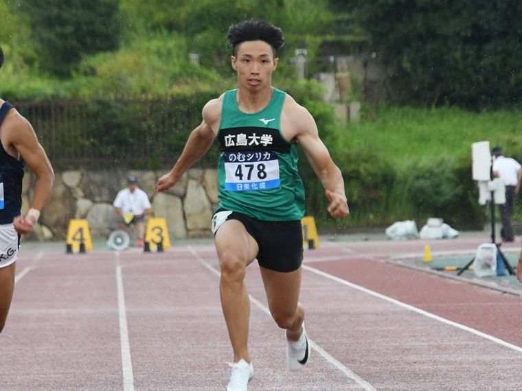 陸上・駅伝 - 広大院・山本匠真が西日本インカレ100mV 世界陸上100m