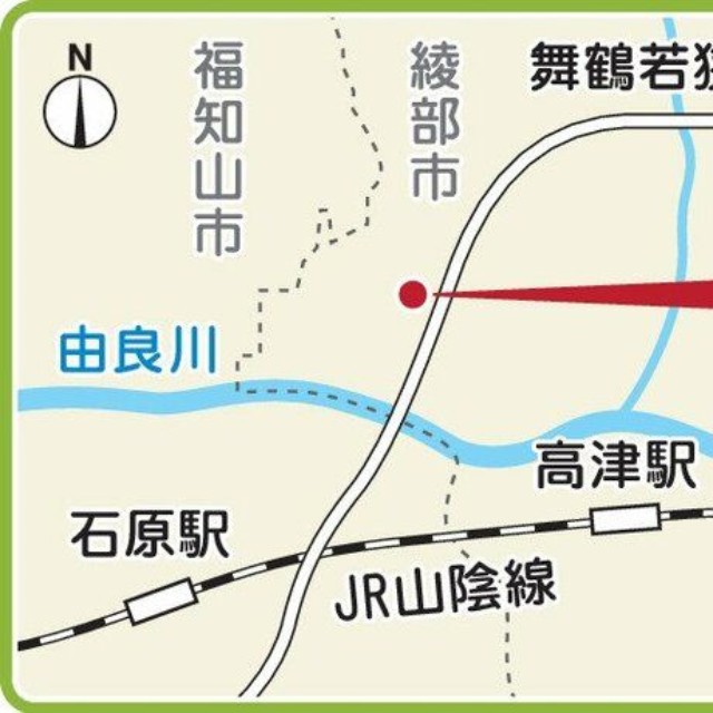 私市円山古墳の地図