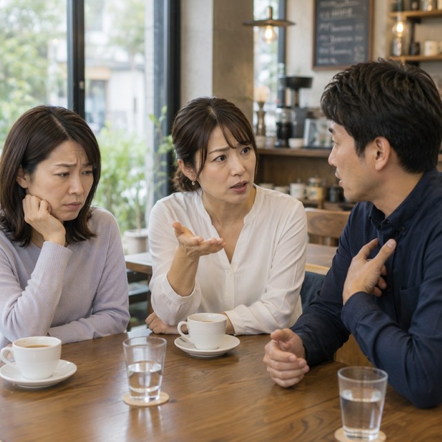 離婚に向けた話し合いへの参戦は法律違反？　※この画像はAdobe Fireflyで作成したイメージです