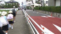 香川で初　「ハンプ」設置実験　段差で車の速度を抑制、通学路の安全確保へ