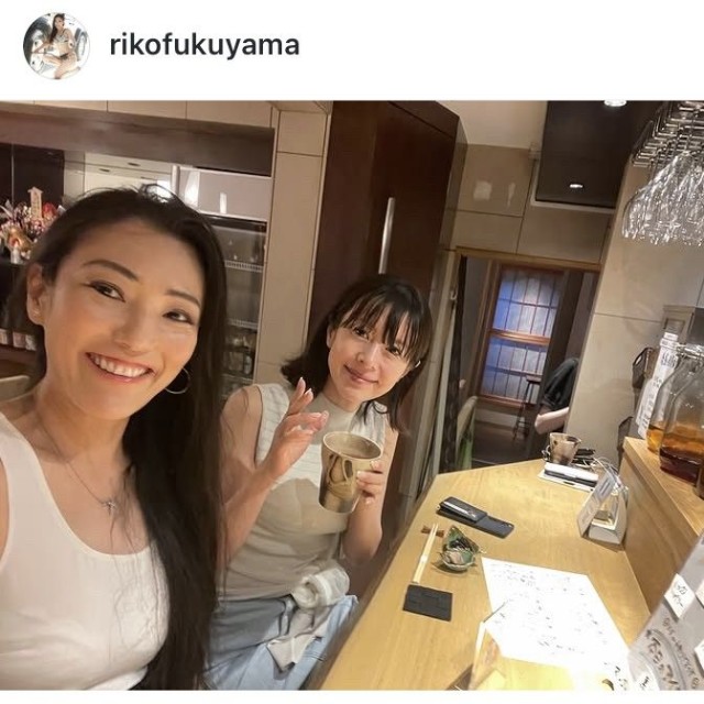 福山理子インスタグラム＠rikofukuyamaより