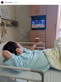 「インプラント９本入れるんで、二泊三日で入院しました」（桂米助さんのインスタグラムから）