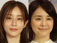 田中みな実さん（左）石田ゆり子さん