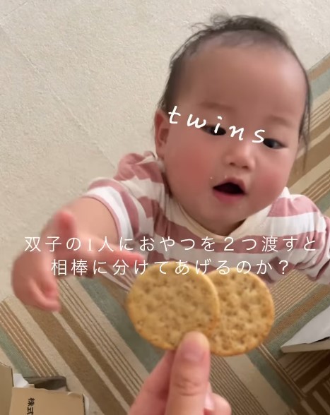 おやつを取りに来た次女ちゃん（提供：＠94_minimumさん）
