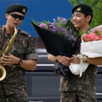 ＢＴＳのＲＭとＶが除隊