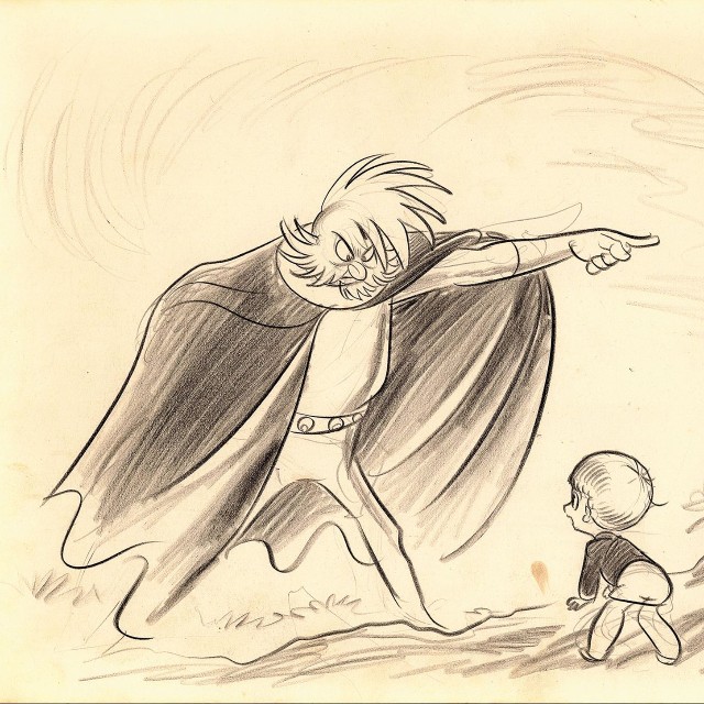 パイロットフィルムとして制作された手塚治虫の作品「ナンバー７」（1965年）のイメージボード©️TEZUKA PRODUCTIONS