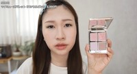 春っぽさを意識したピーチカラーのアイシャドウ／投稿主さん提供